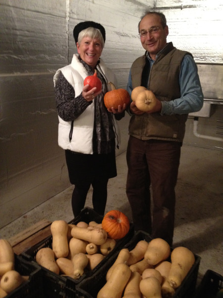 Demetria and Farmer-to-Farmer volunteer Howard Prussack kick-off the Thanksgiving holiday on Prussack's farm.