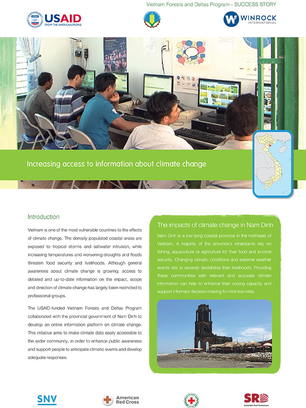 success story increasing access to information about climate change